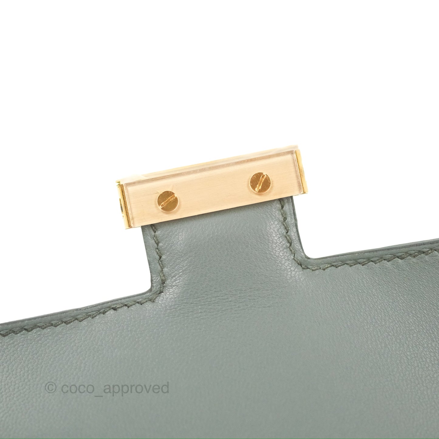 Hermès Constance Mini 18cm Vert Amande Epsom Gold Hardware