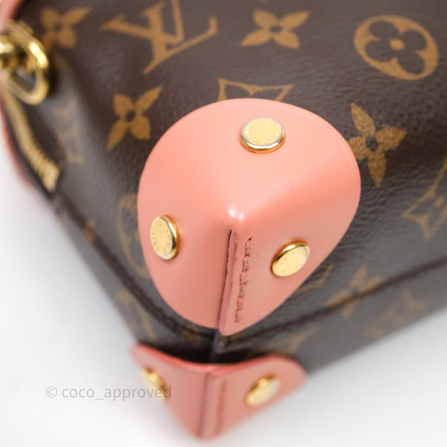 Louis Vuitton Petite Malle Souple Pink Monogram Canvas
