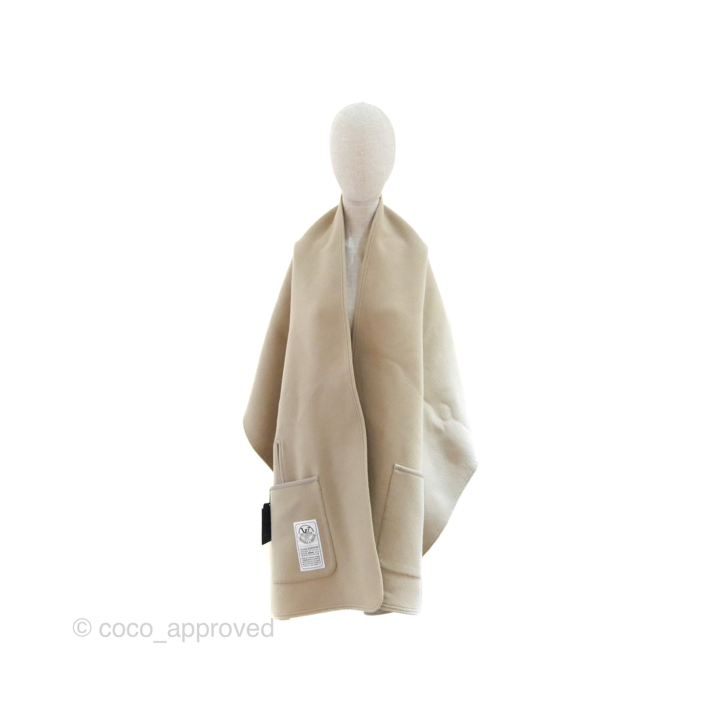 Louis Vuitton Cape Coat Reversible Monogram Beige
