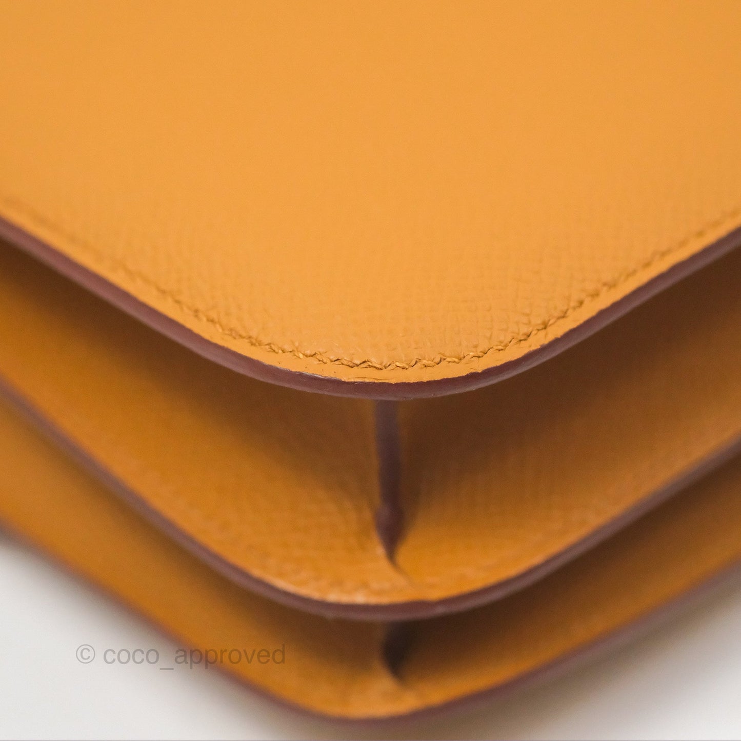 Hermès Constance Mini 18cm Mirror Sesame 2S Epsom Gold Hardware