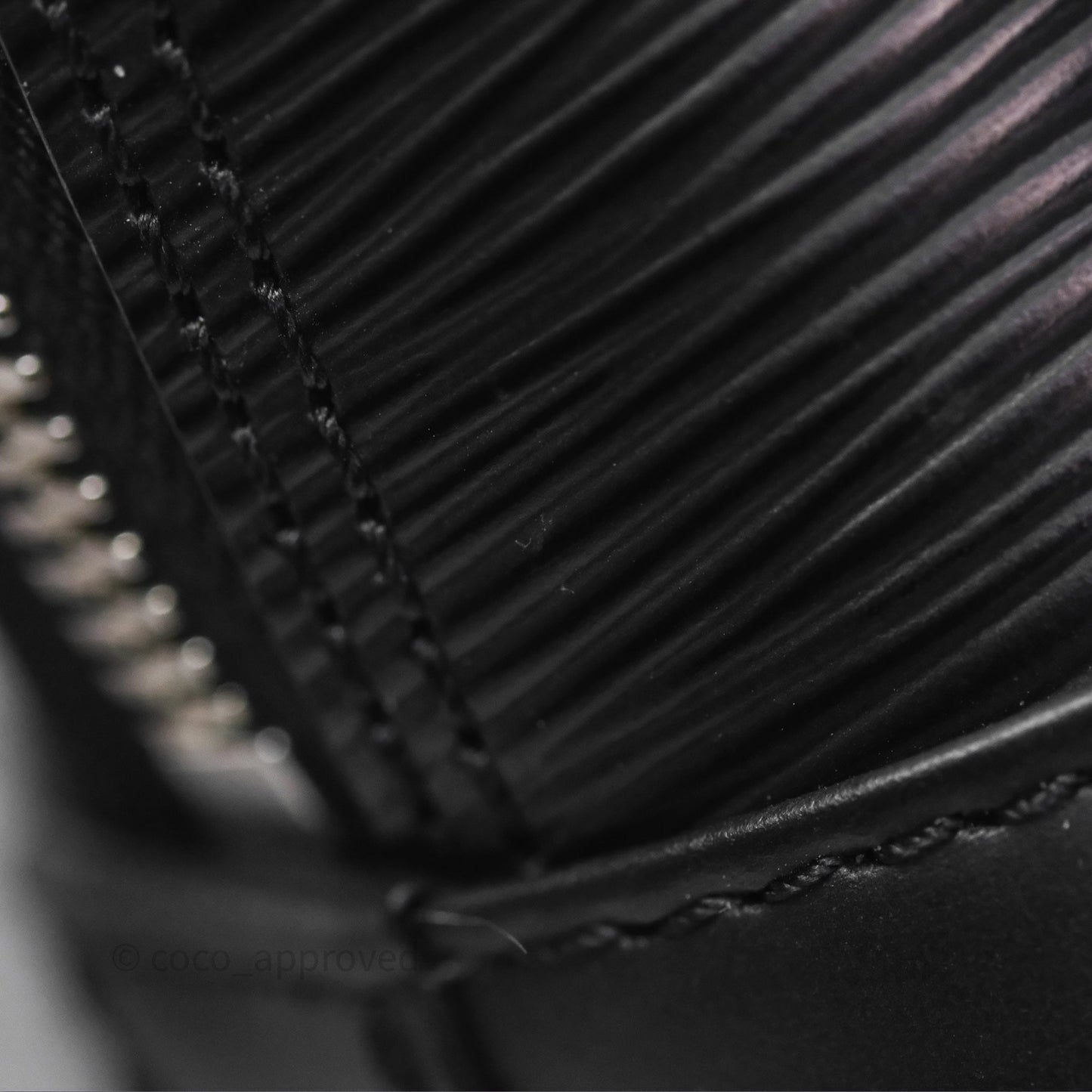 Louis Vuitton Alma Nano Black Silver Hardware