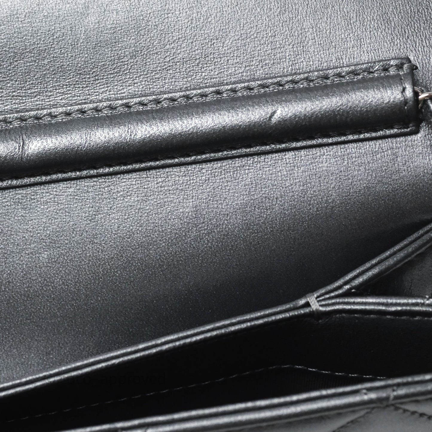 Chanel Clutch with Chain Metallic Dark Grey Silver Hardware
