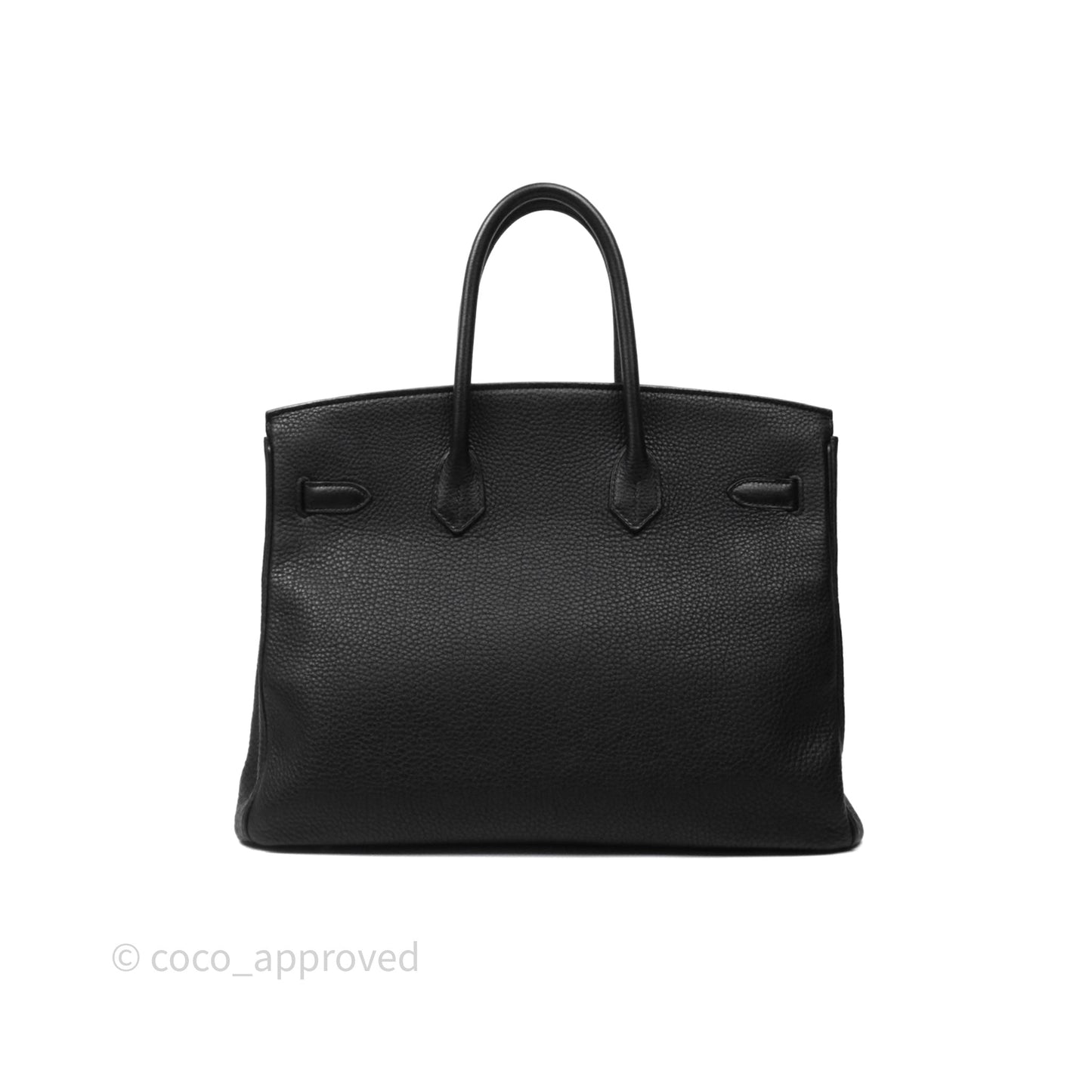 Hermès Birkin 35 Retourne Black Noir 89 Clemence Gold Hardware