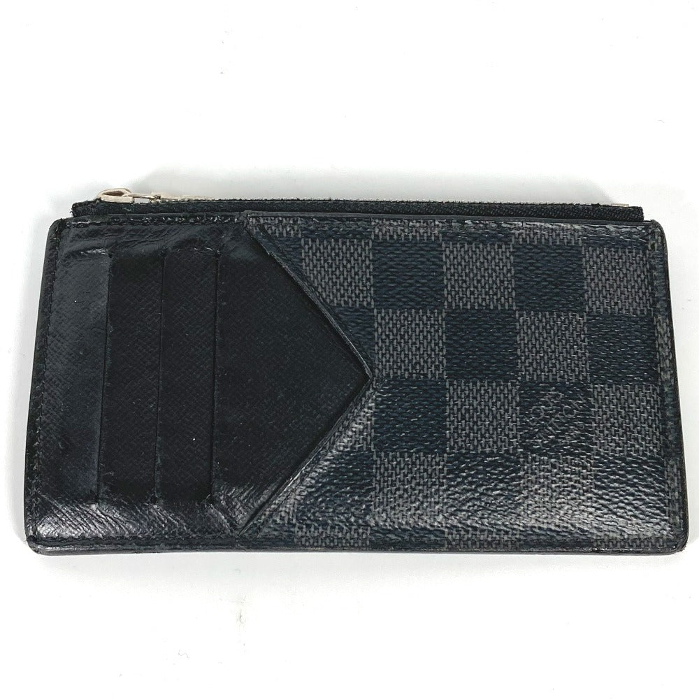 LOUIS VUITTON Coin case N64038 Damier Grafitto Canvas black Damier Grafitte Coin card holder mens