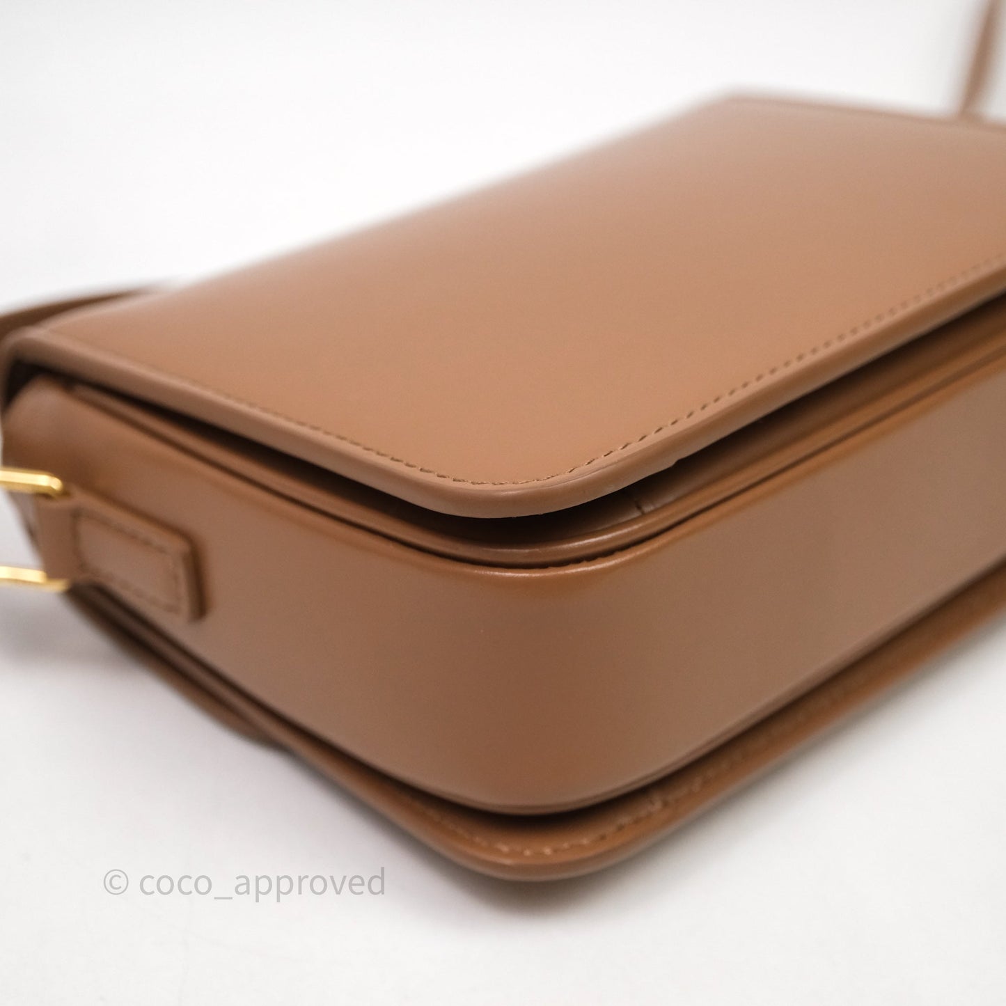 Celine Teen Triomphe Bag Shiny Calfskin Brown