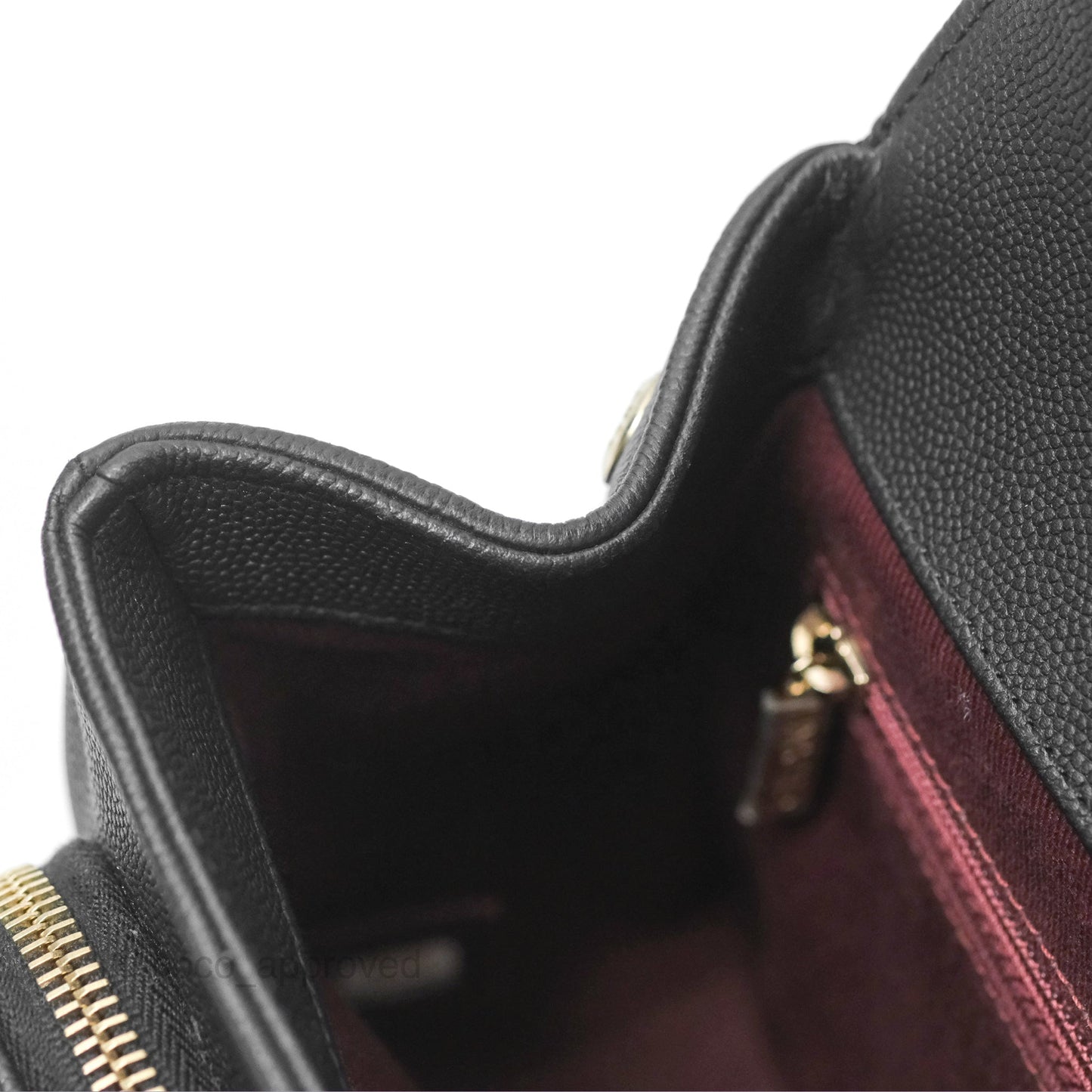 Chanel Quilted Medium Business Affinity Flap Matte Black Caviar Gold Hardware