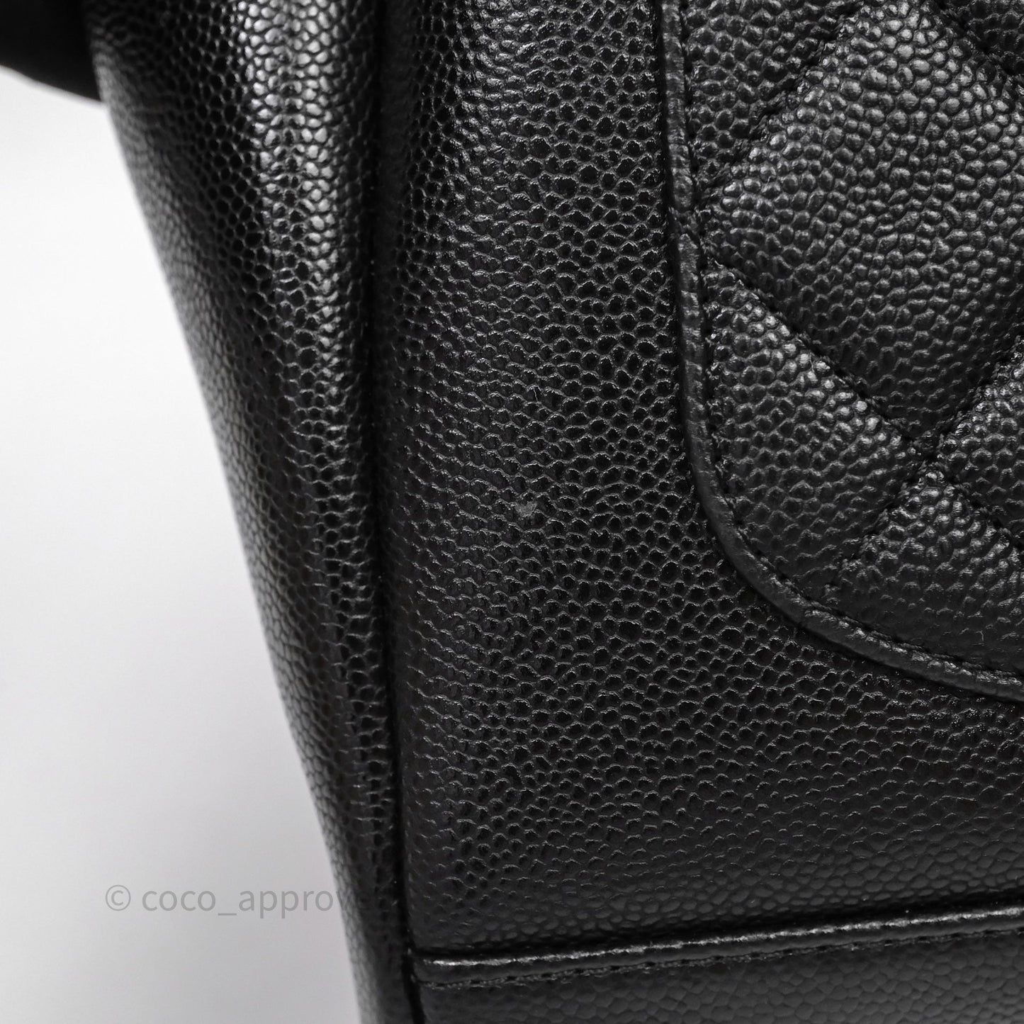 Chanel Business Affinity Drawstring Bucket Bag Black Caviar Gold Hardware