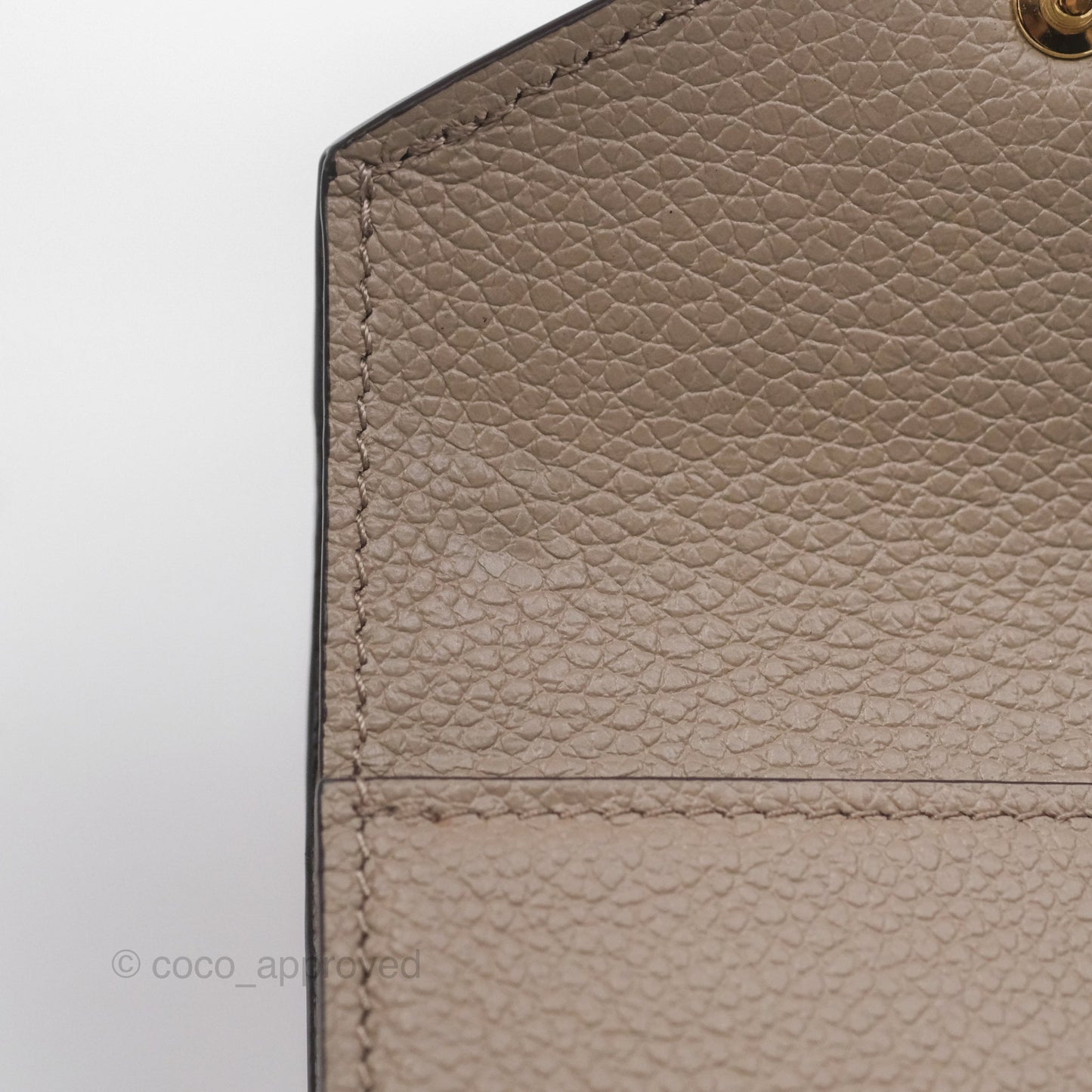 Louis Vuitton Zoé Wallet Monogram Empreinte Leather Turtledove