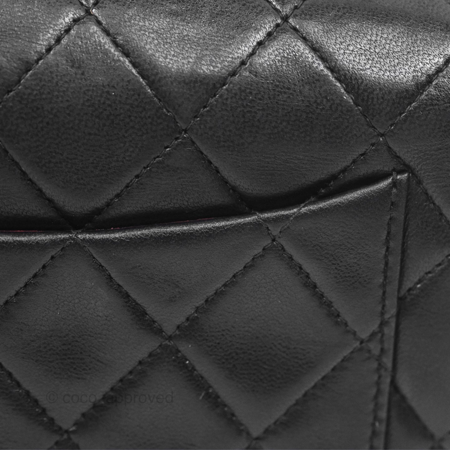 Chanel Vintage Mini Square Black Lambskin 24K Gold Hardware