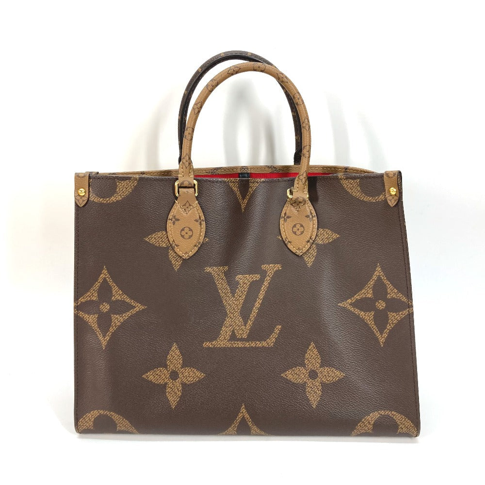 LOUIS VUITTON Tote Bag M45321 Monogram reverse canvas Brown Monogram On the Go MM Women