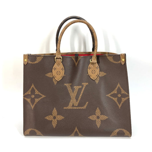 LOUIS VUITTON Tote Bag M45321 Monogram reverse canvas Brown Monogram On the Go MM Women