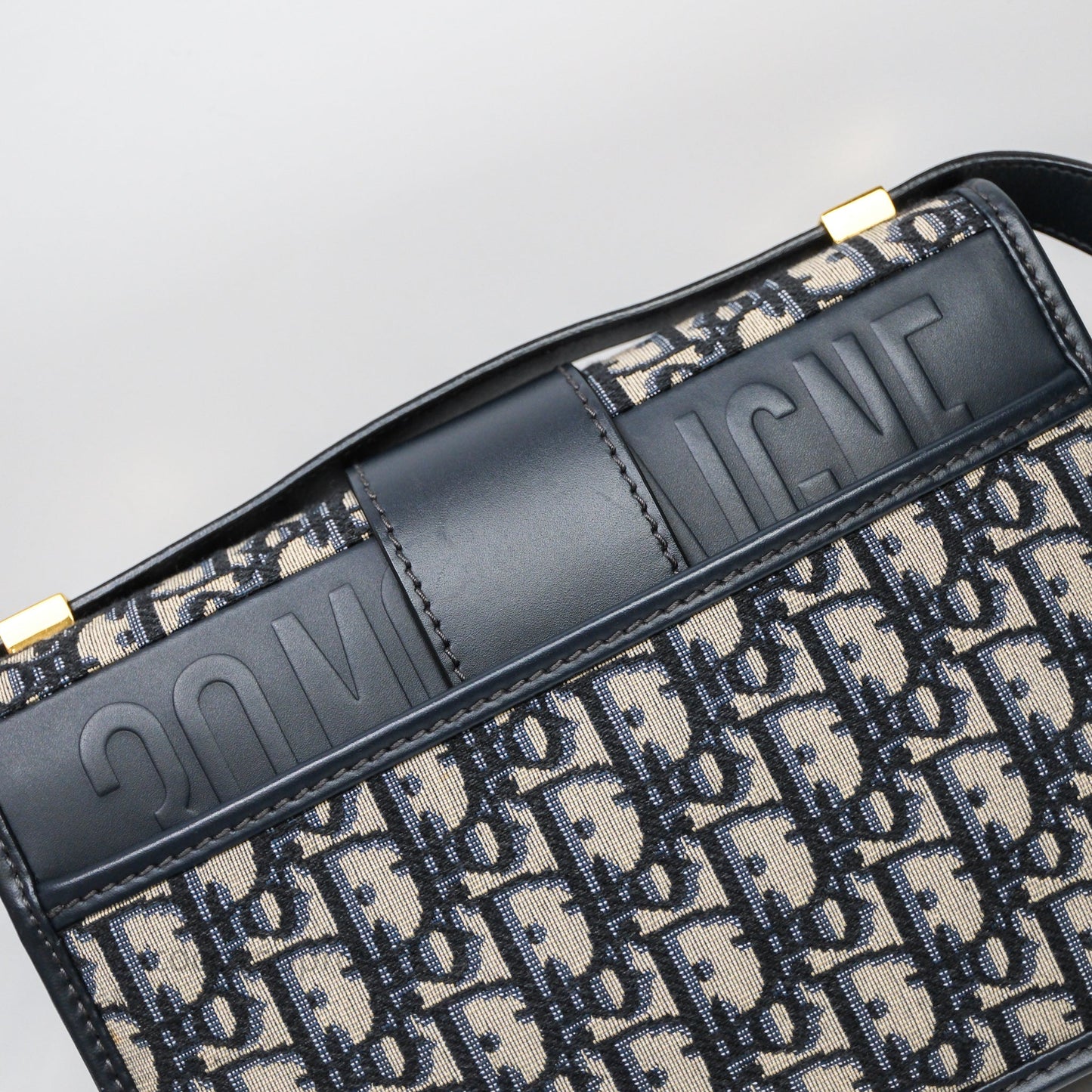 Christian Dior Small 30 Montaigne Bag Blue Dior Oblique Jacquard