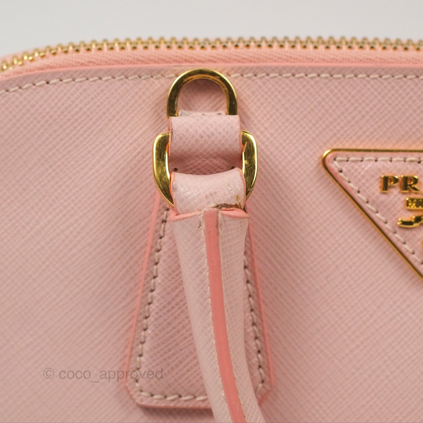Prada Small Promenade Bag Saffiano Lux Light Pink