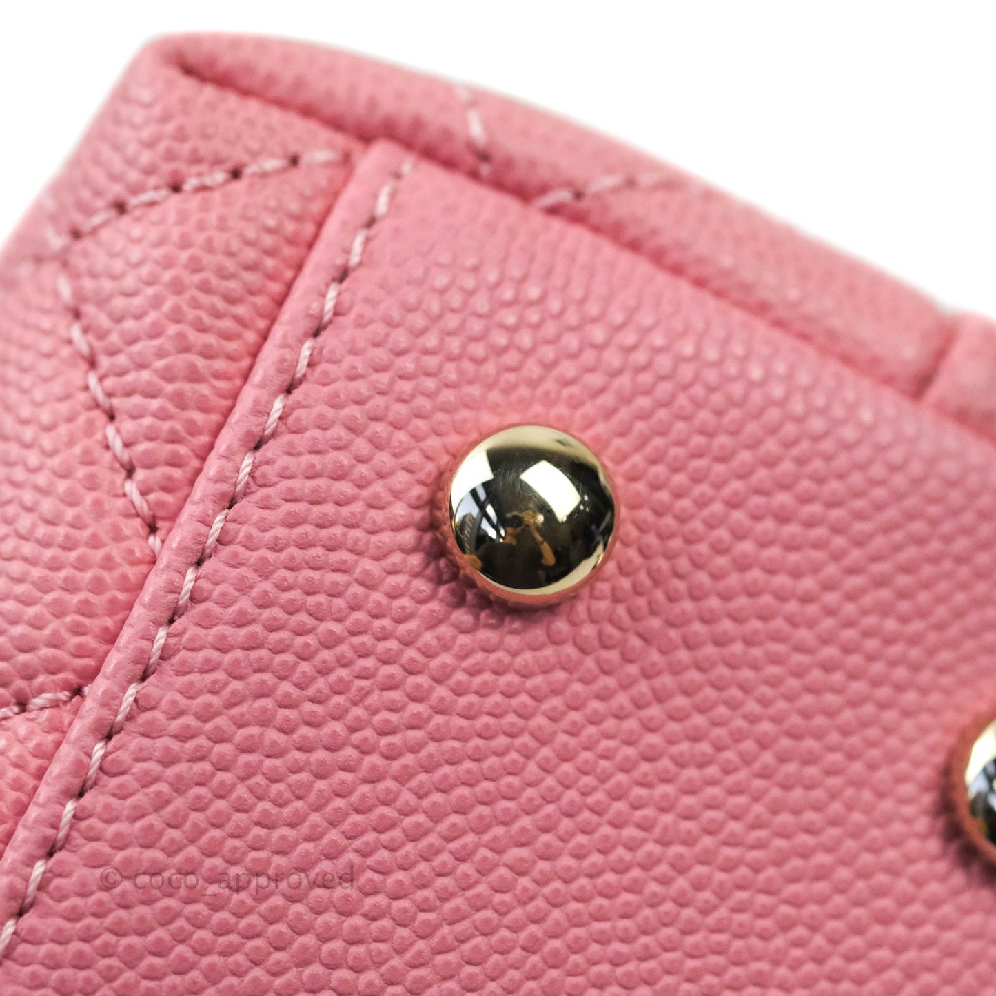 Chanel Mini (Small) Coco Handle Quilted Pink Caviar Gold Hardware 20A