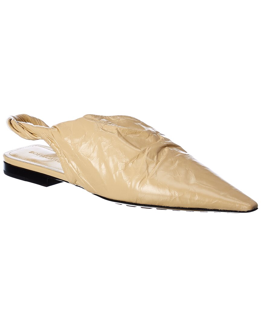 Luxury Bottega Veneta Leather Slingback Flat