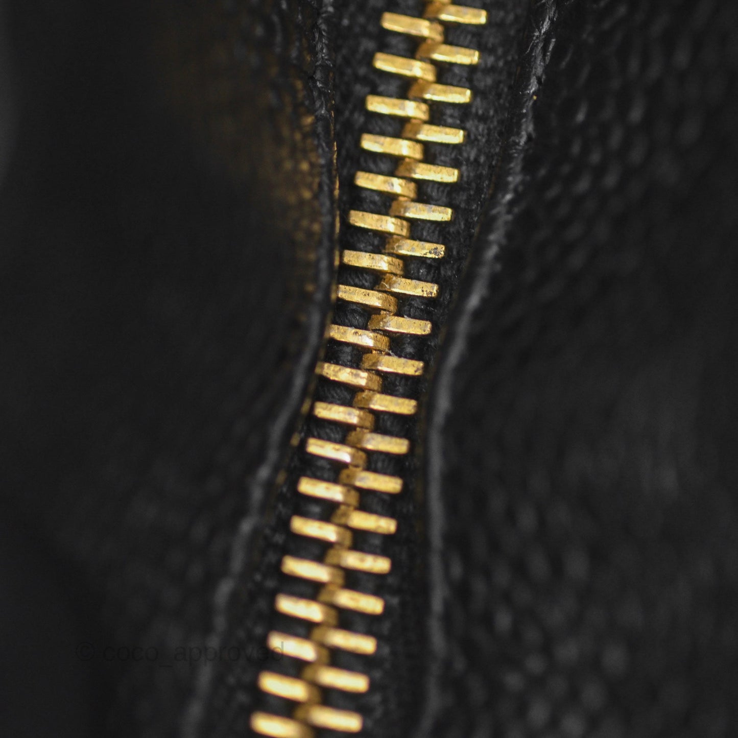 Chanel Vintage Medallion CC Black Caviar Tote Bag Gold Hardware