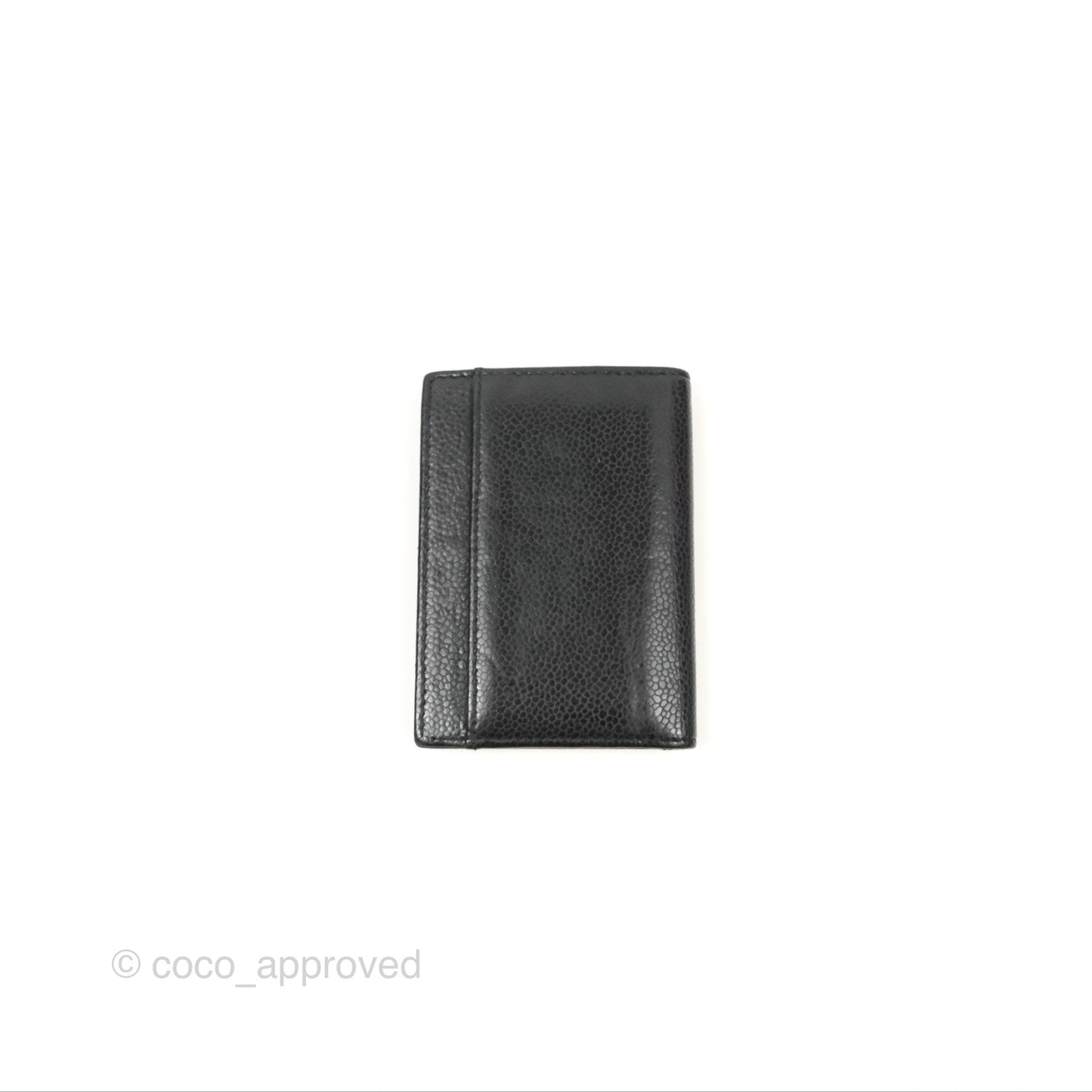 Chanel CC Card Holder Black Caviar