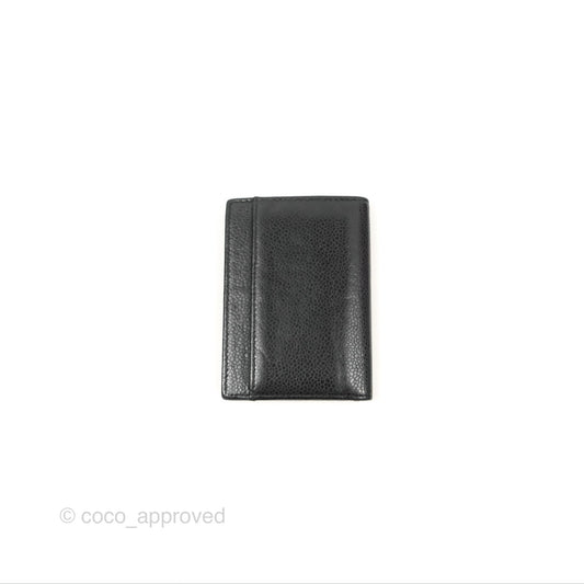 Chanel CC Card Holder Black Caviar