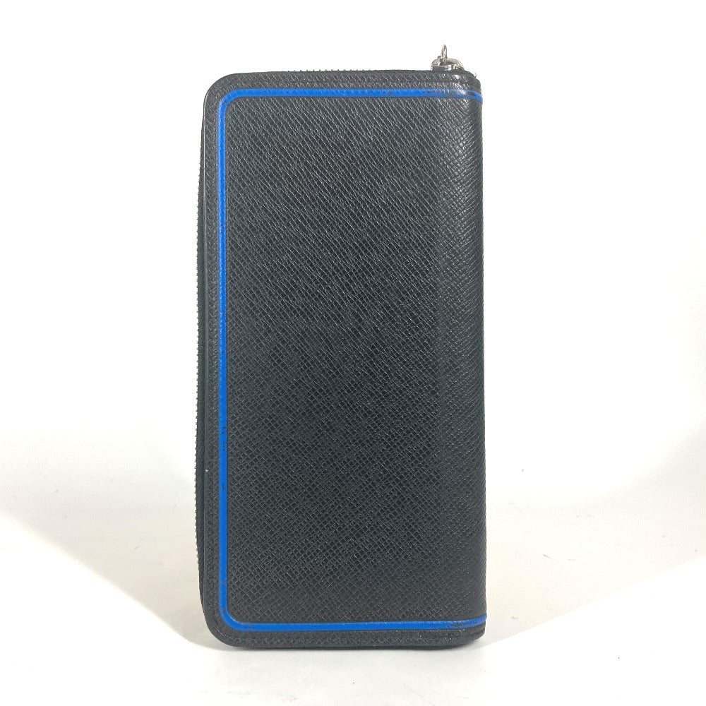 LOUIS VUITTON Long Wallet Purse M30070 Taiga Leather black Taiga bicolor Zippy Wallet Vertical