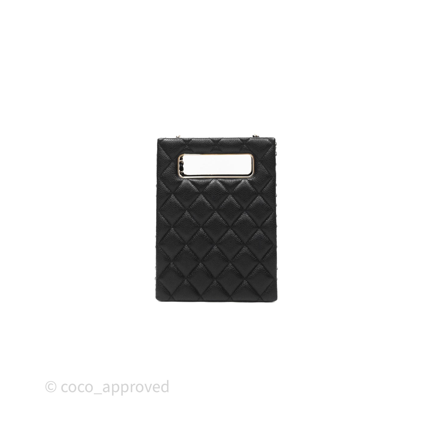 Chanel Evening Bag Caviar Black Gold Hardware