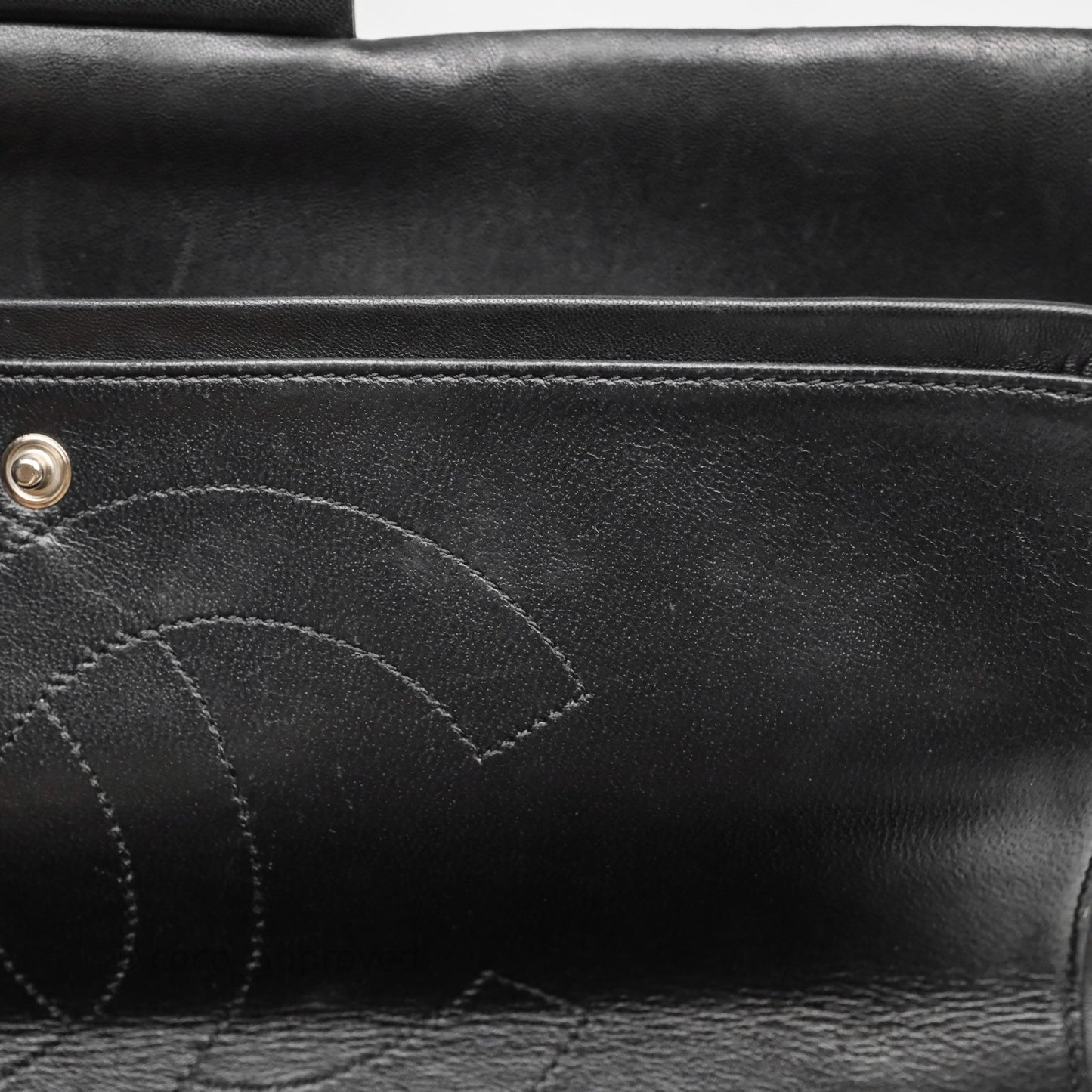 Chanel 2.55 Reissue Glazed Calfskin So Black 227 Silver Hardware