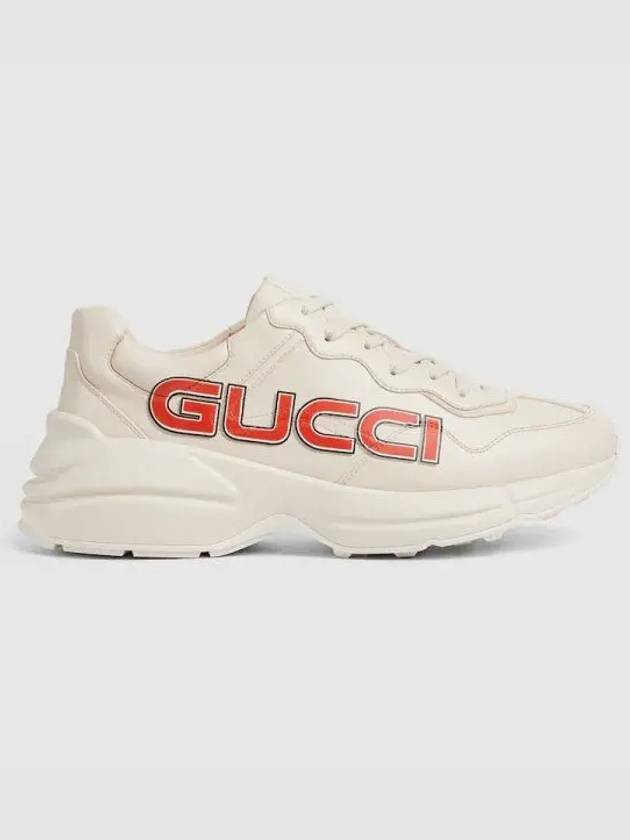 Luxury Gucci Trending 2025 Rhyton Low Top Sneakers Ivory