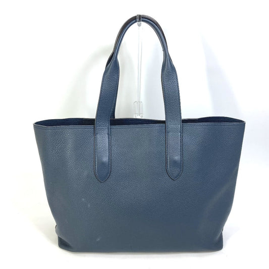 LOUIS VUITTON Tote Bag M53240 Taurillon Clemence Leather Navy Hippo Voyage NV mens