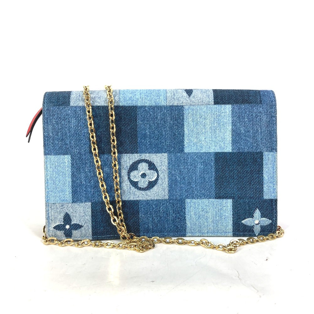 LOUIS VUITTON Shoulder Bag M69036 Monogram denim blue Monogram denim Portefeuille Flor