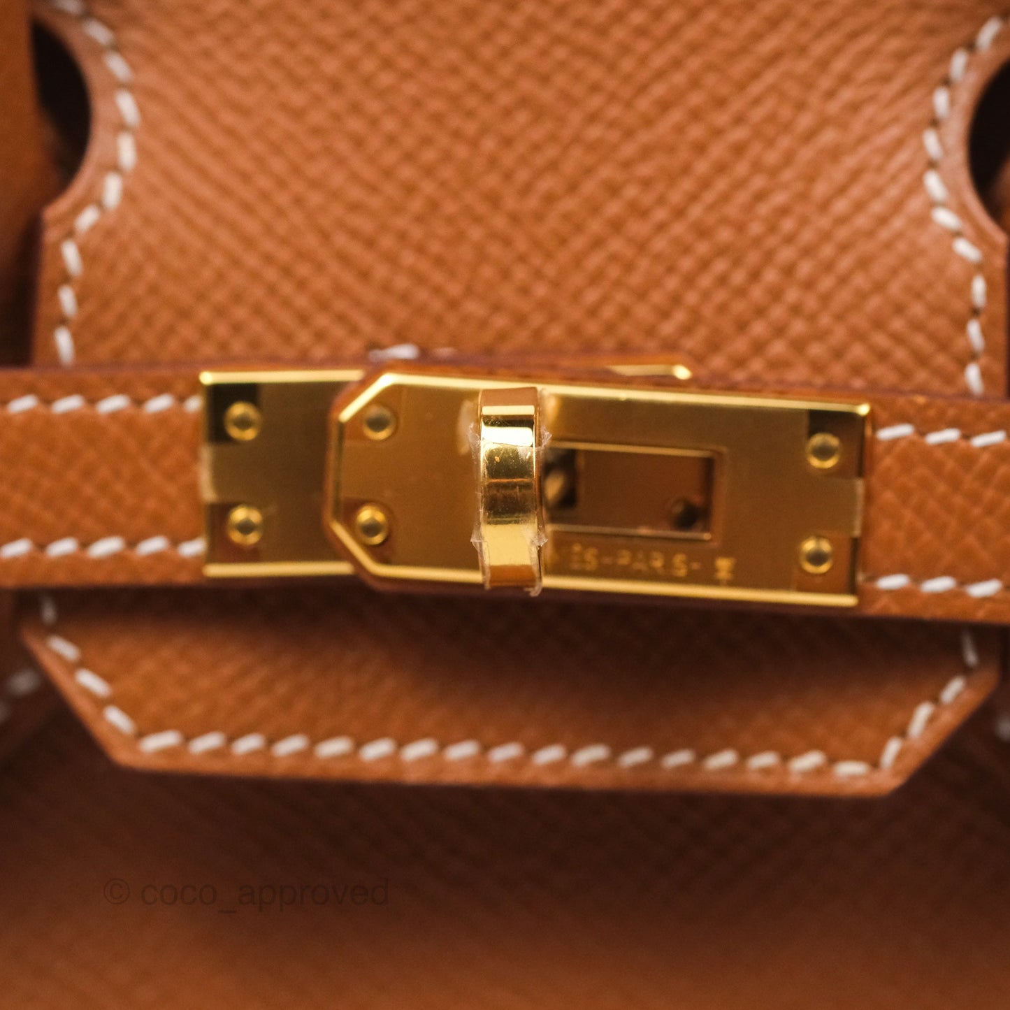 Hermes Birkin 25 Sellier Gold 37 Epsom Gold Hardware
