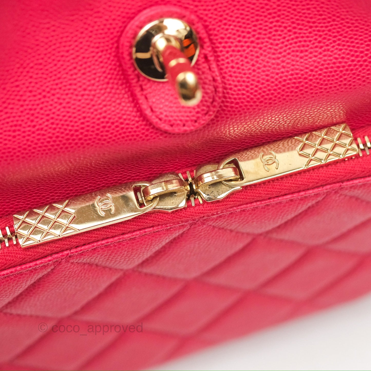 Chanel Quilted Business Affinity Backpack Dark Pink Caviar Gold Hardware