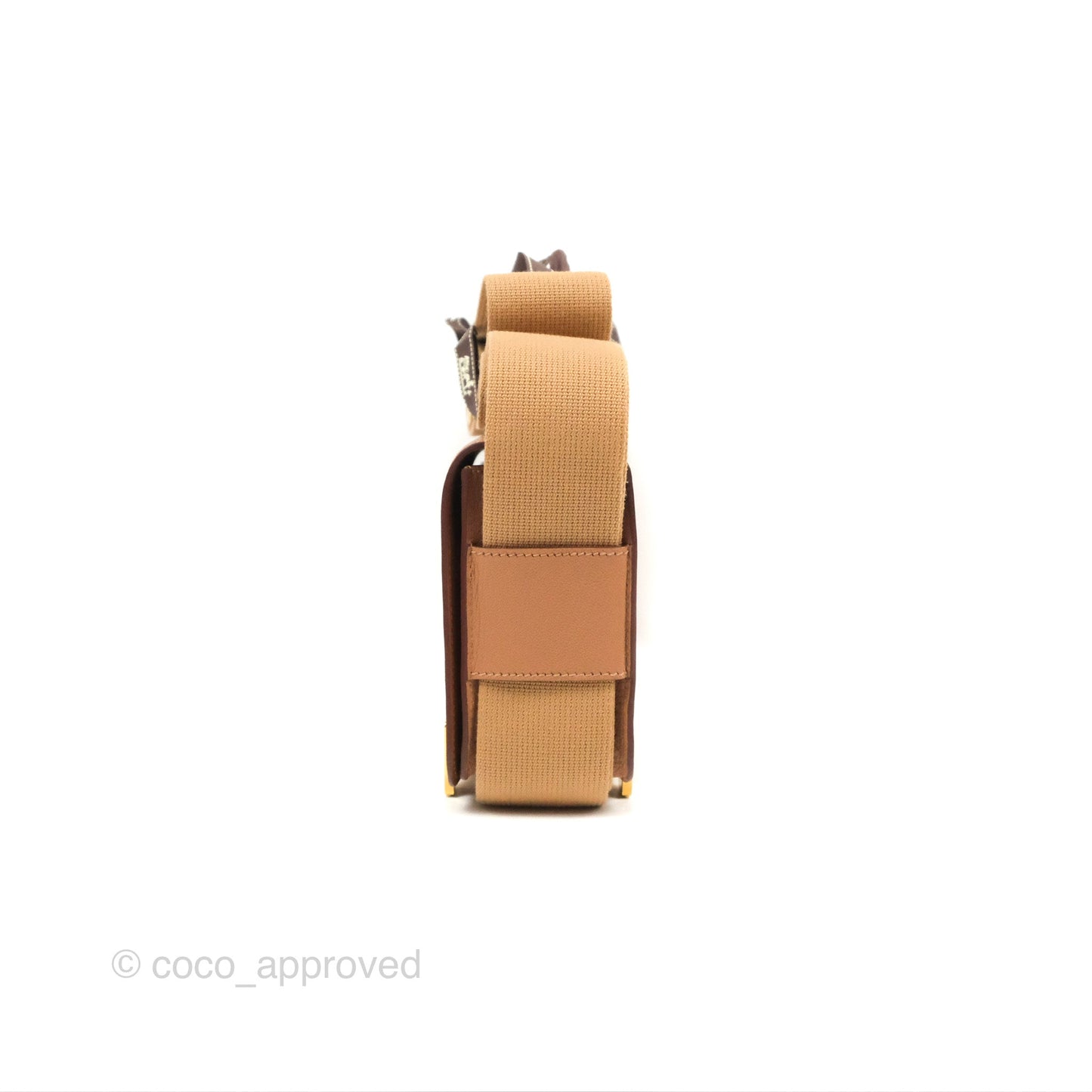 Hermès Geta Bag Chai 0M Quebracho 2J Gold Hardware