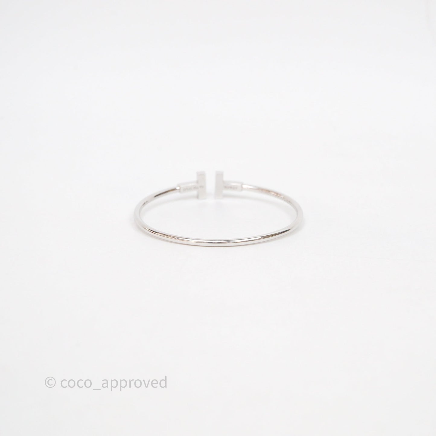 Tiffany & Co Tiffany T Wire Bracelet in White Gold with Turquoise and Diamonds 18k