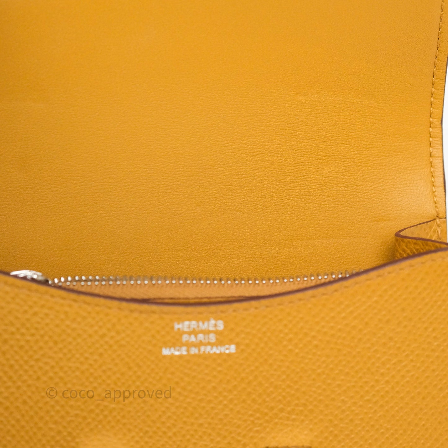 Hermès Constance Slim Wallet Sesame 2S Epsom Palladium Hardware