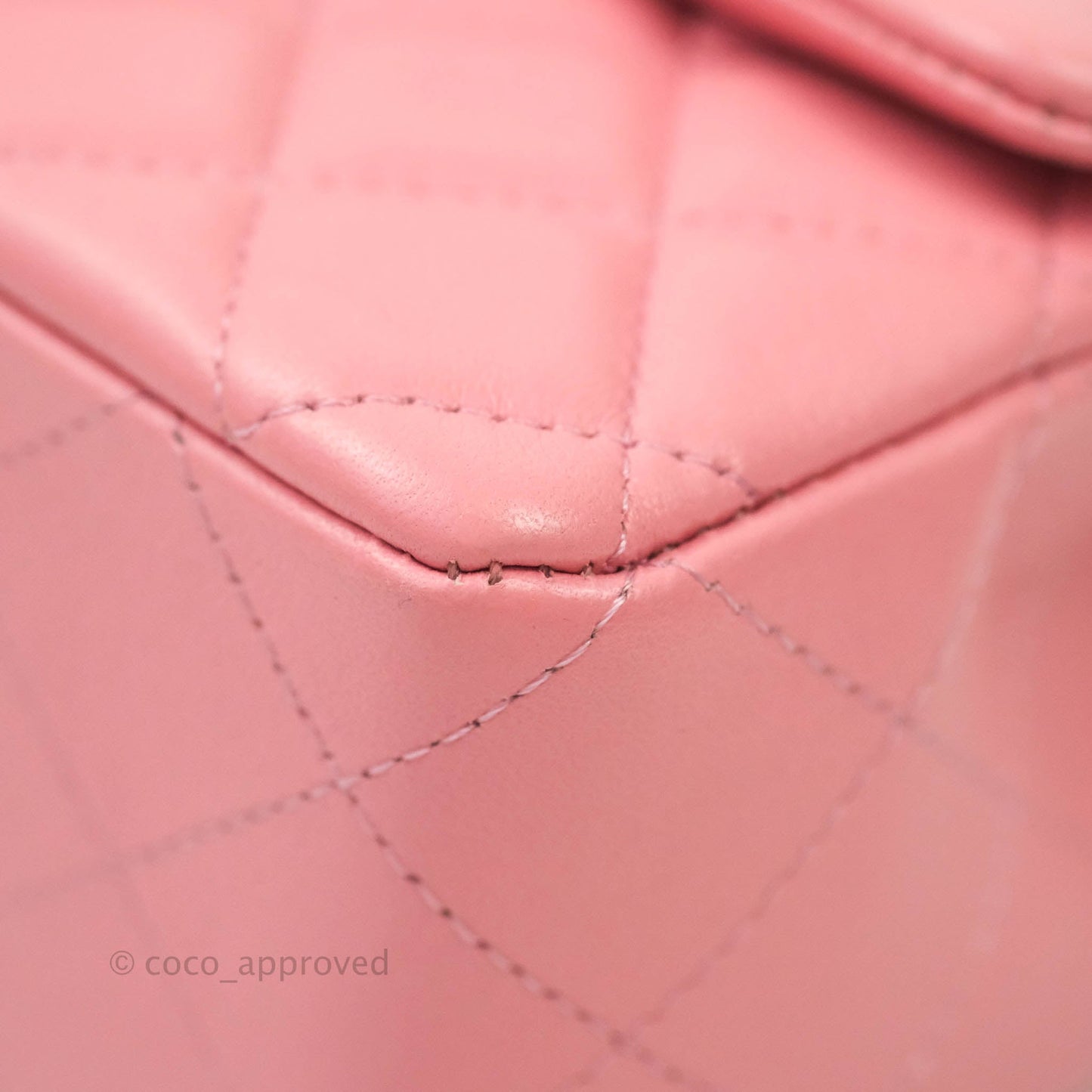 Chanel Classic Quilted Mini Rectangular Flap Pink Lambskin Aged Gold Hardware
