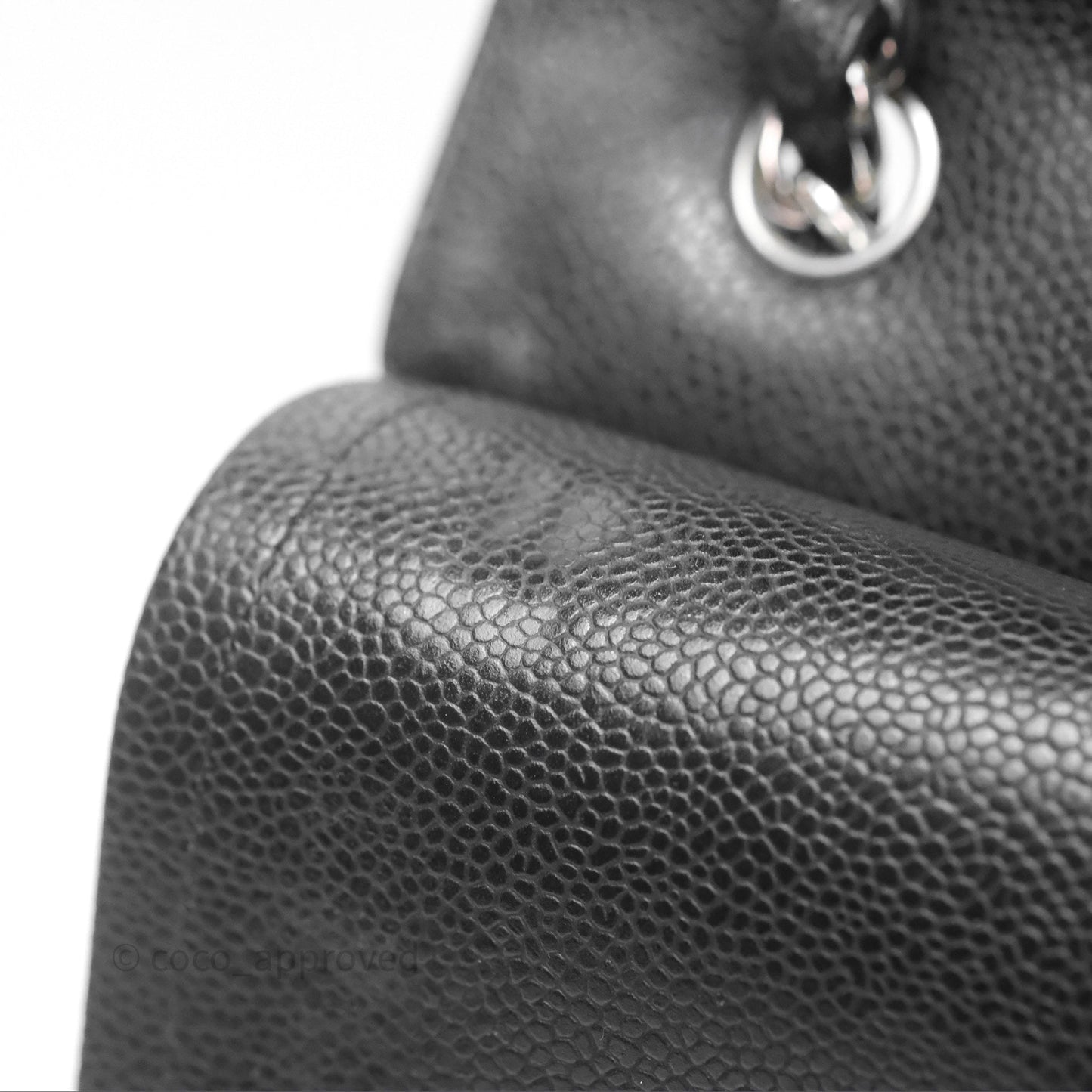 Chanel Jumbo Double Flap Black Caviar Silver Hardware⁣⁣