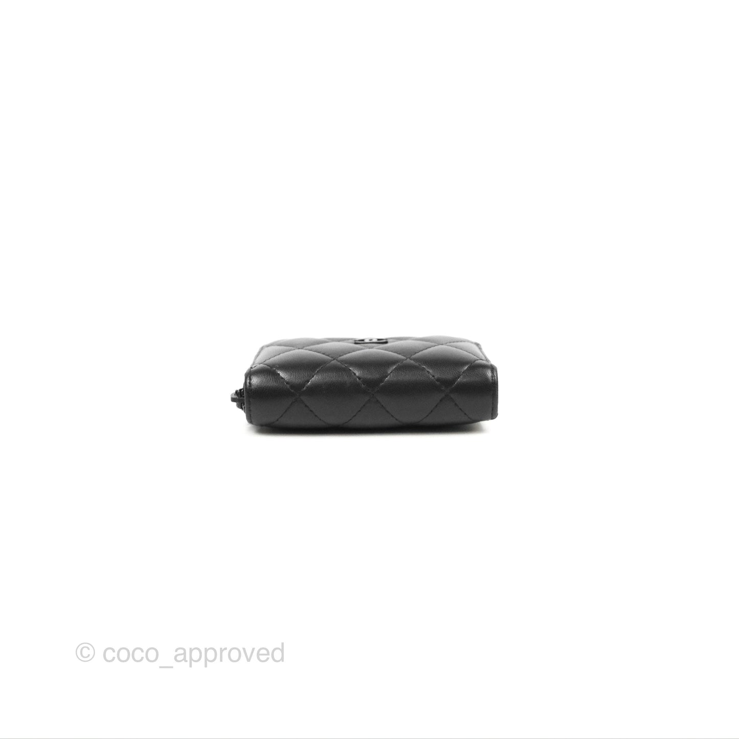 Chanel Classic Zipped Coin Purse So Black Lambskin