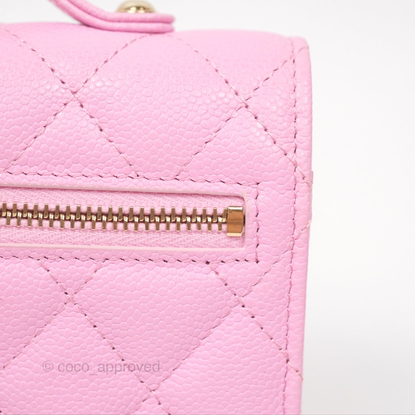 Chanel Business Affinity Clutch With Chain Pink Caviar Gold Hardware