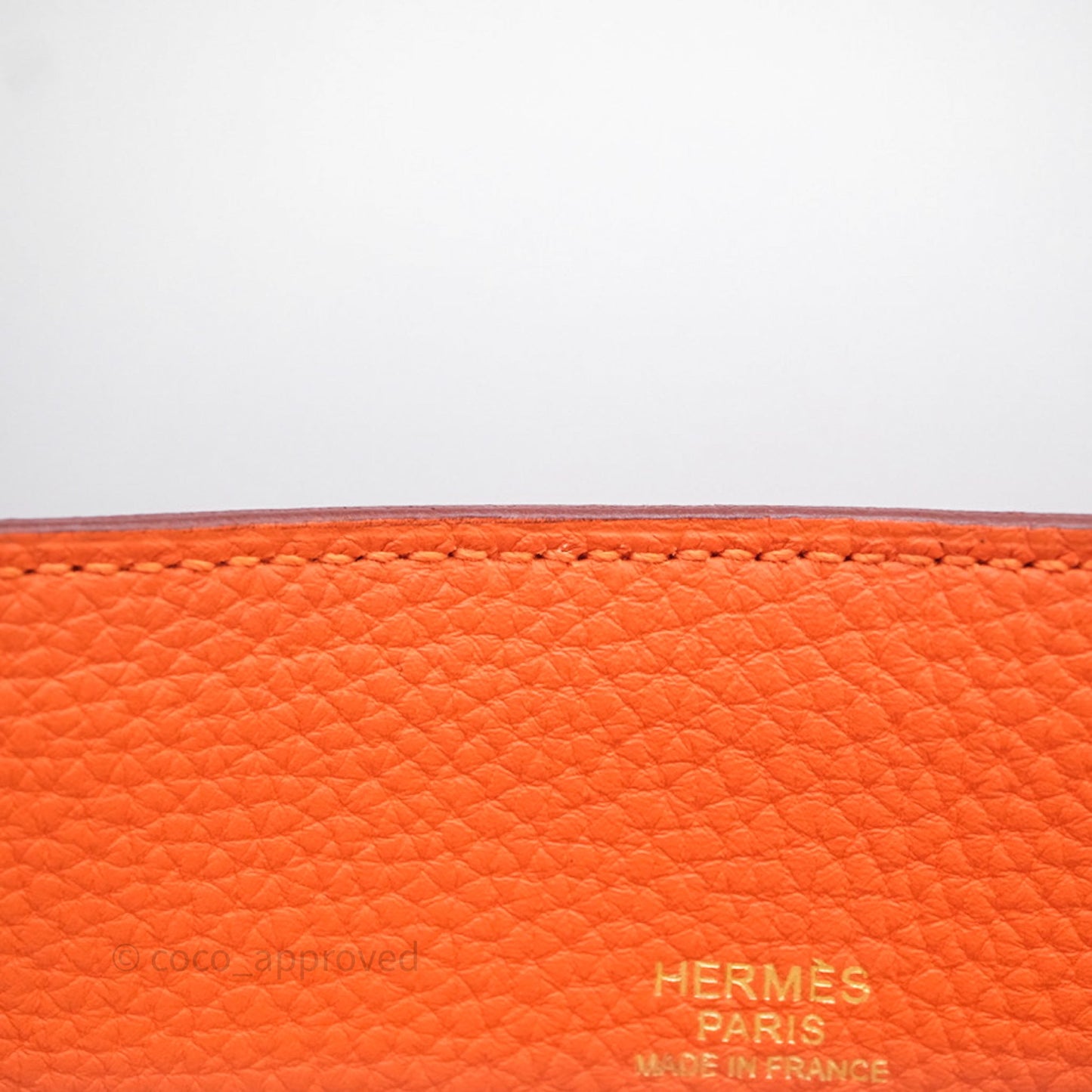 Hermes Kelly So Orange Togo Gold Hardware