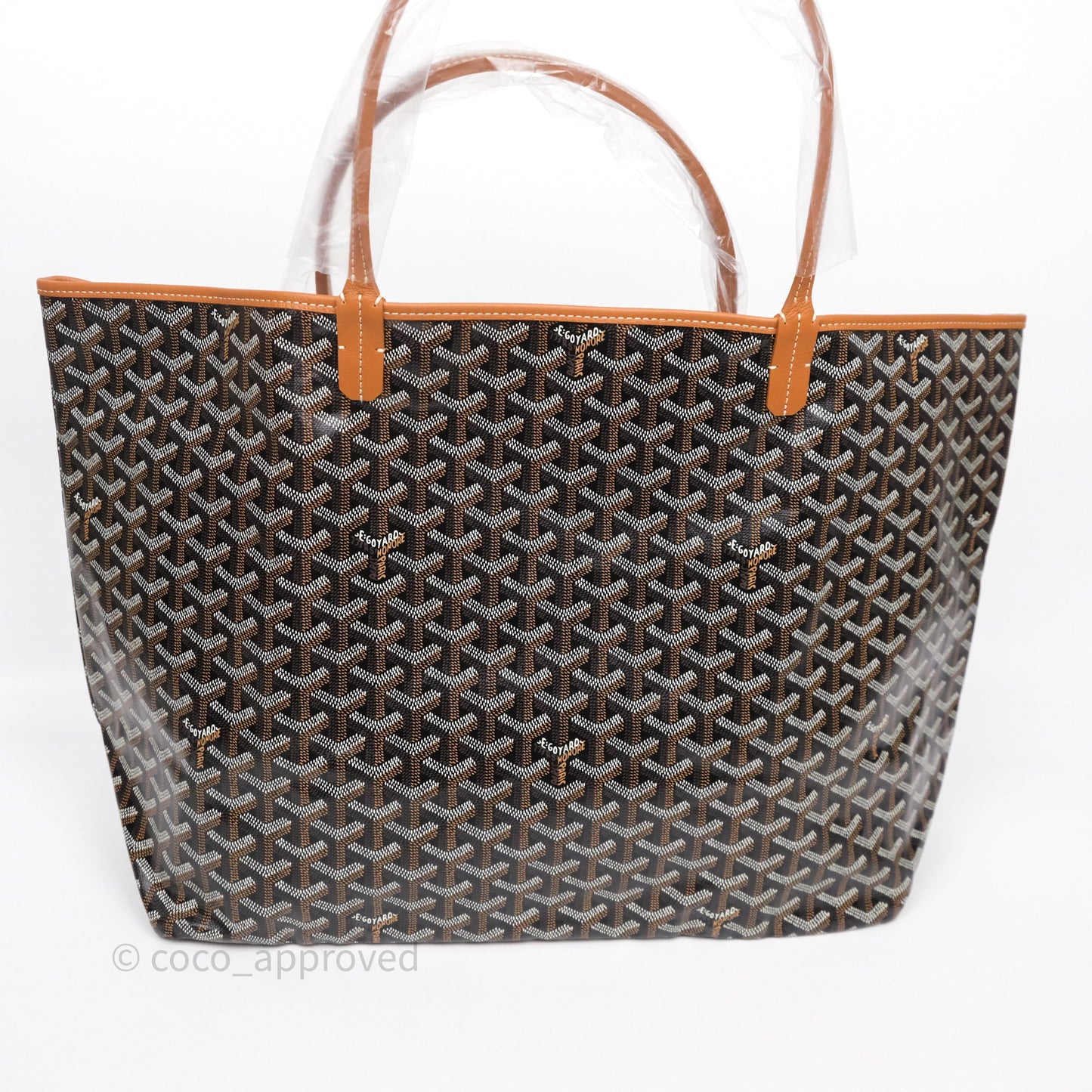 Goyard St Louis Tote GM Tan Black
