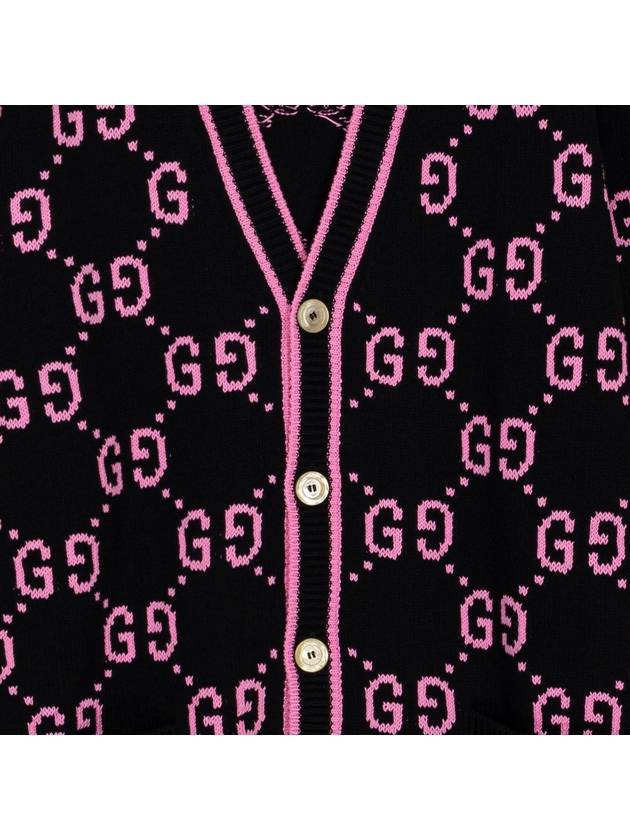 Luxury Gucci Trending 2025 GG Jacquard Cardigan Black