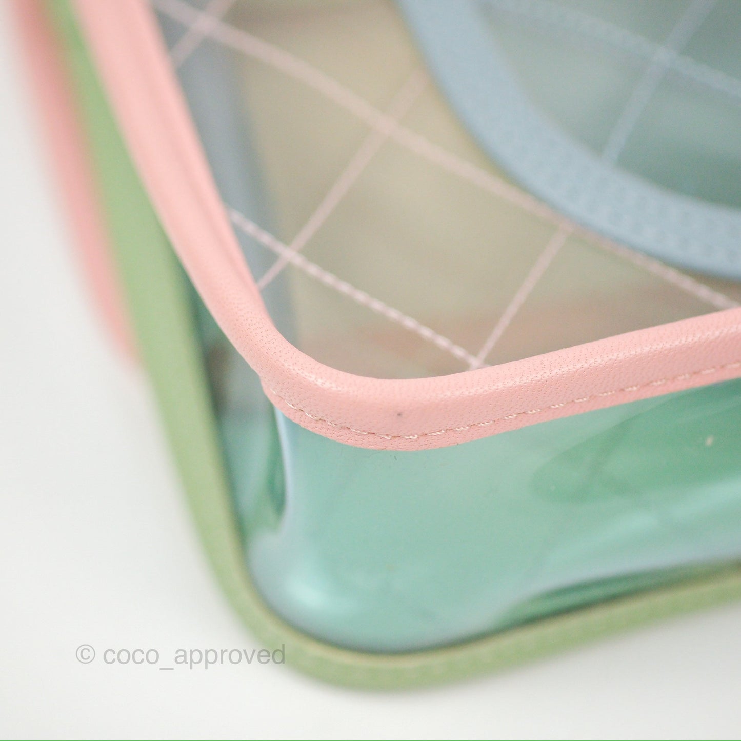 Chanel Coco Splash PVC Medium Flap Bag Blue/Green/Pink Silver Hardware