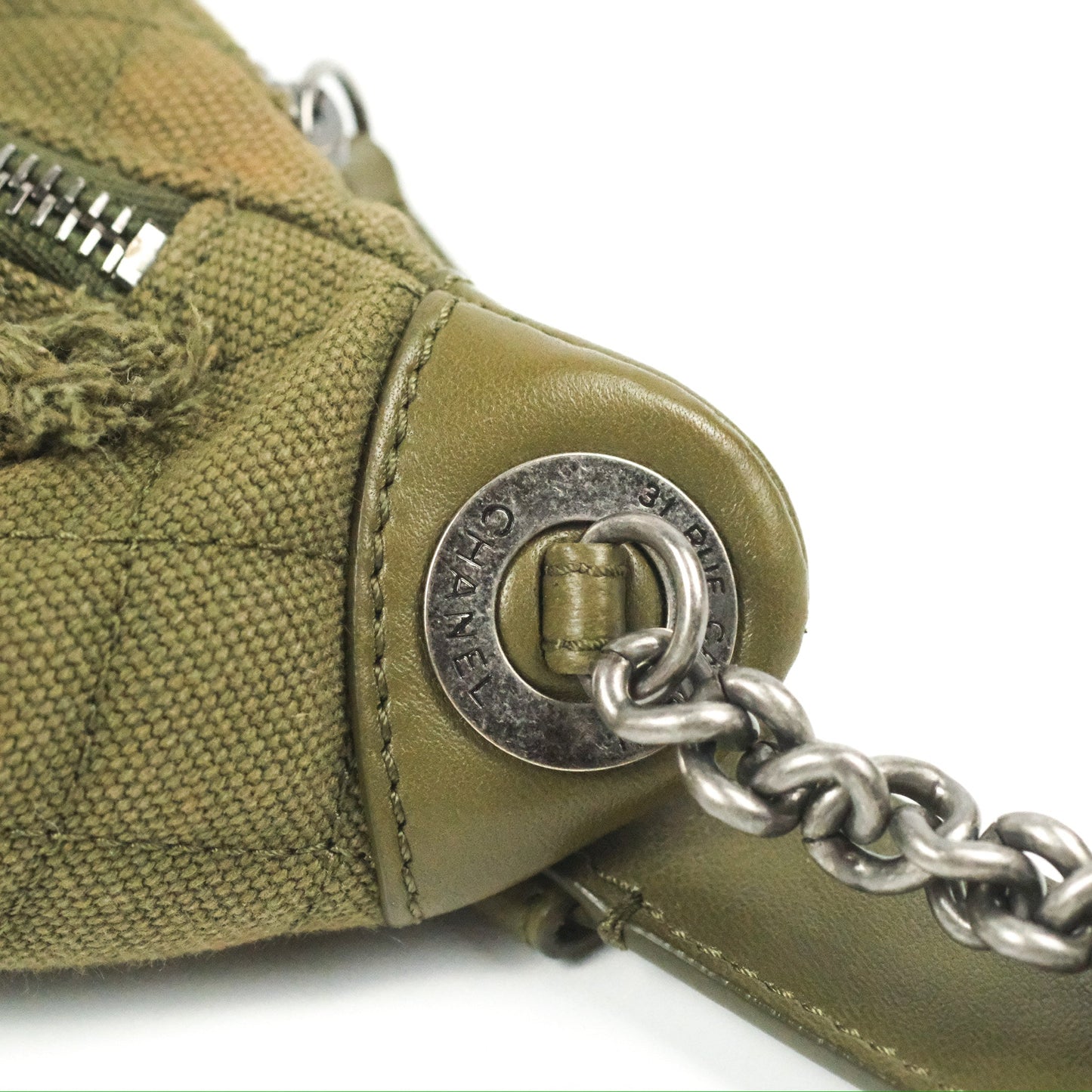 Chanel Coco Cuba Charms Waist Bag Khaki 17C