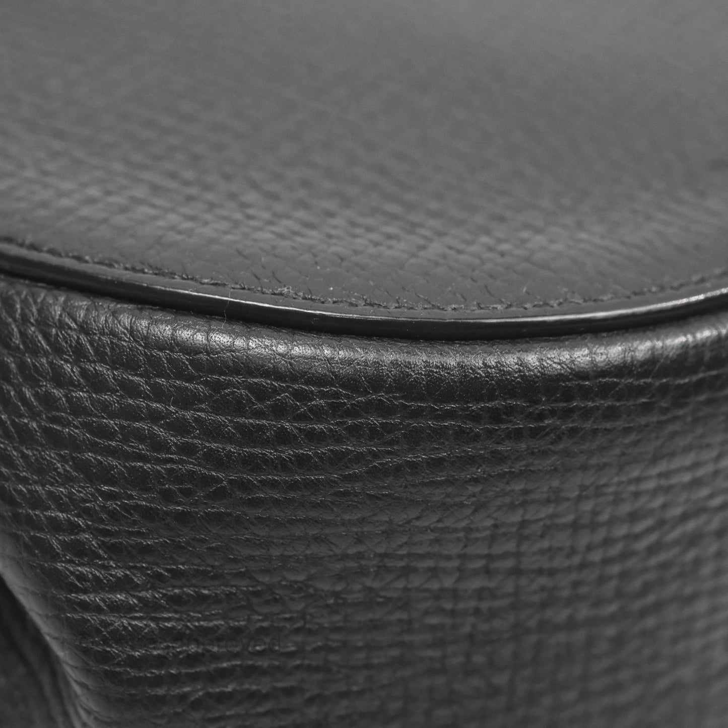 Bottega Veneta Palmellato Rounded Belt Bag Calfskin Black