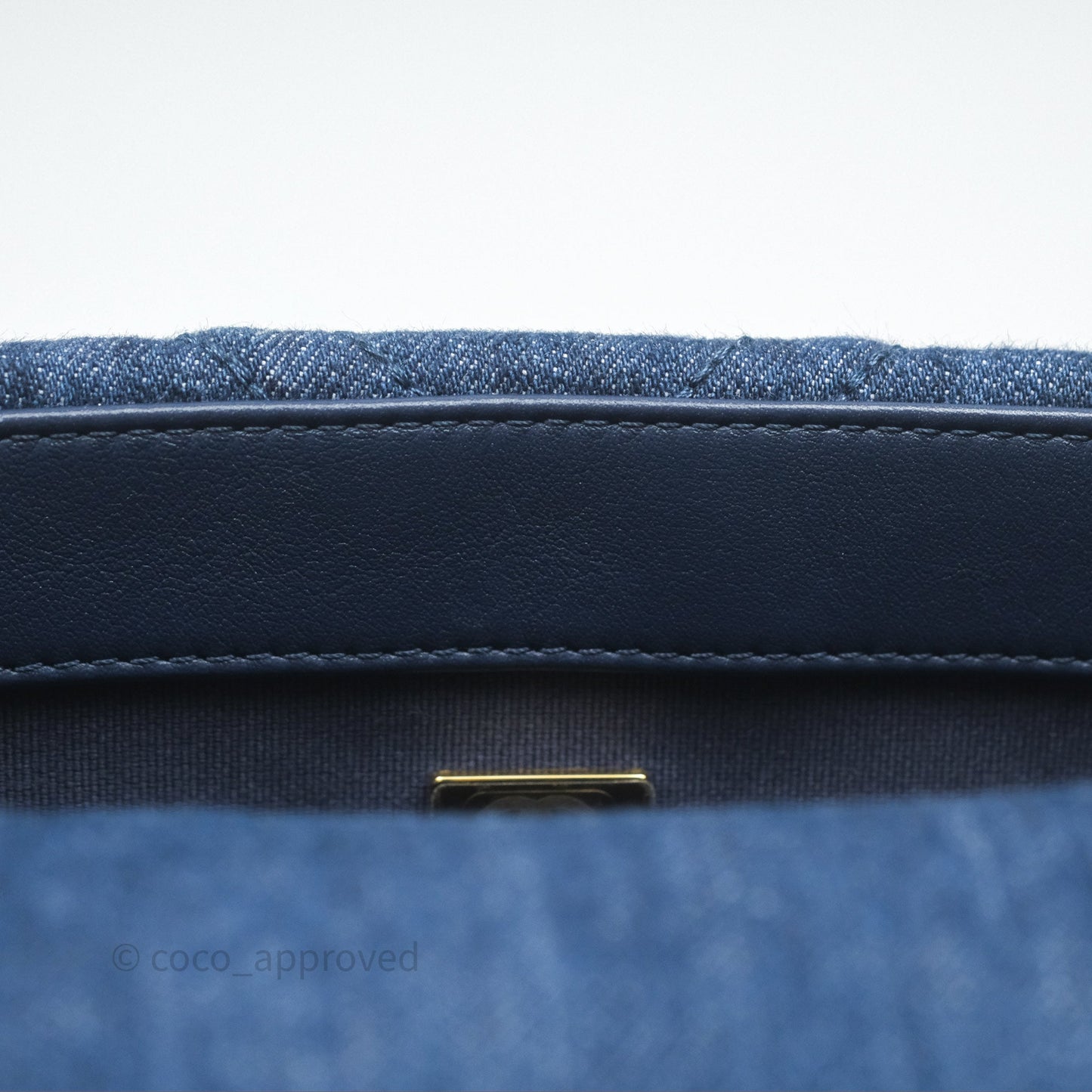 Chanel 19 Small Denim Fabric Mixed Hardware 22P