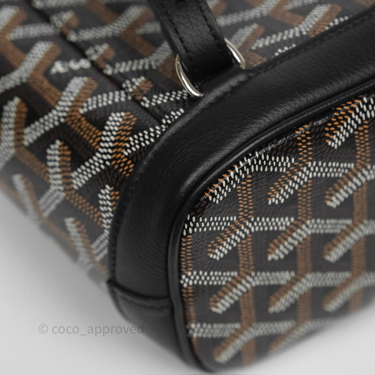 Goyard Mini Alpin Backpack Black Goyardine Calfskin