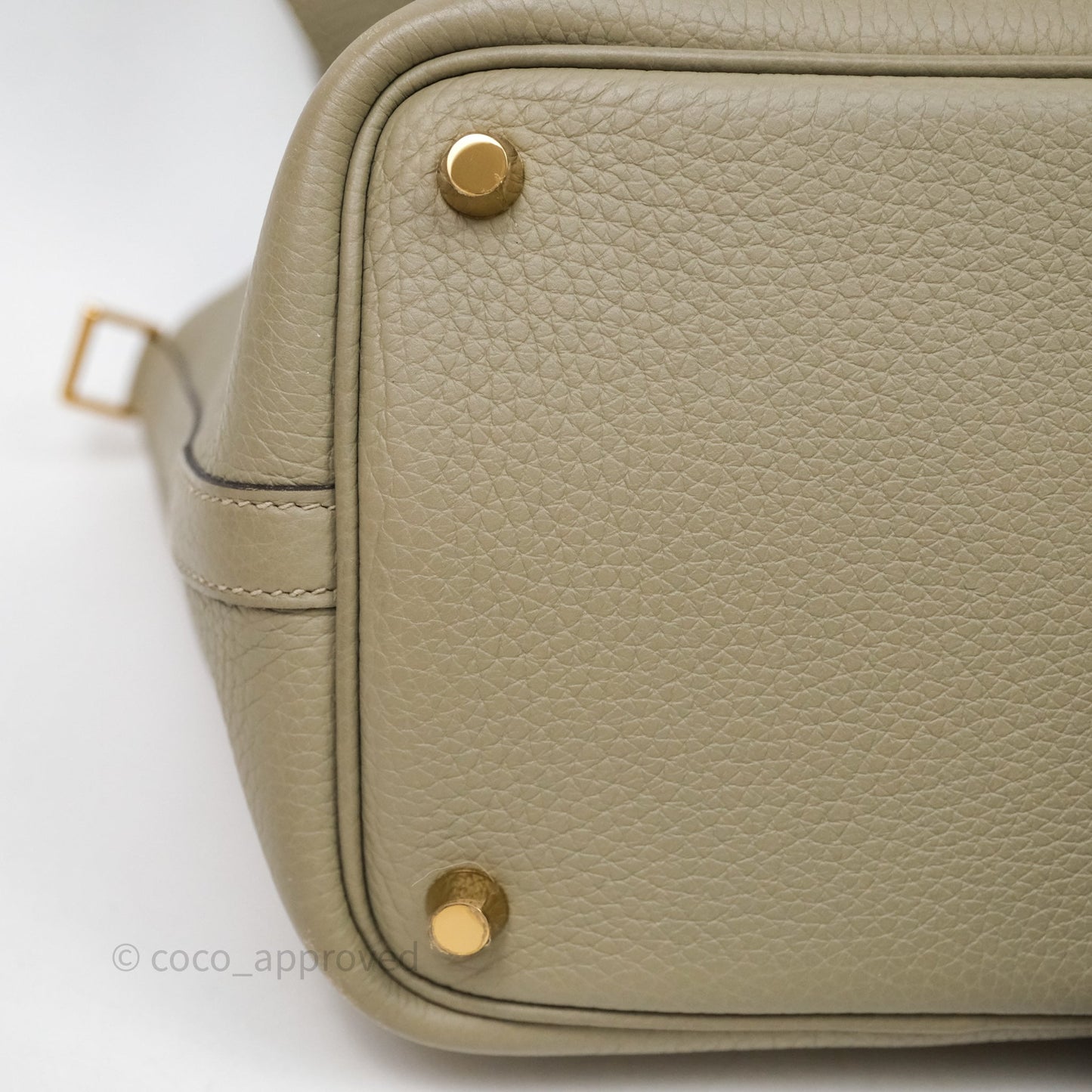 Hermès Picotin Lock 18 Q1 Sauge Clemence Gold Hardware