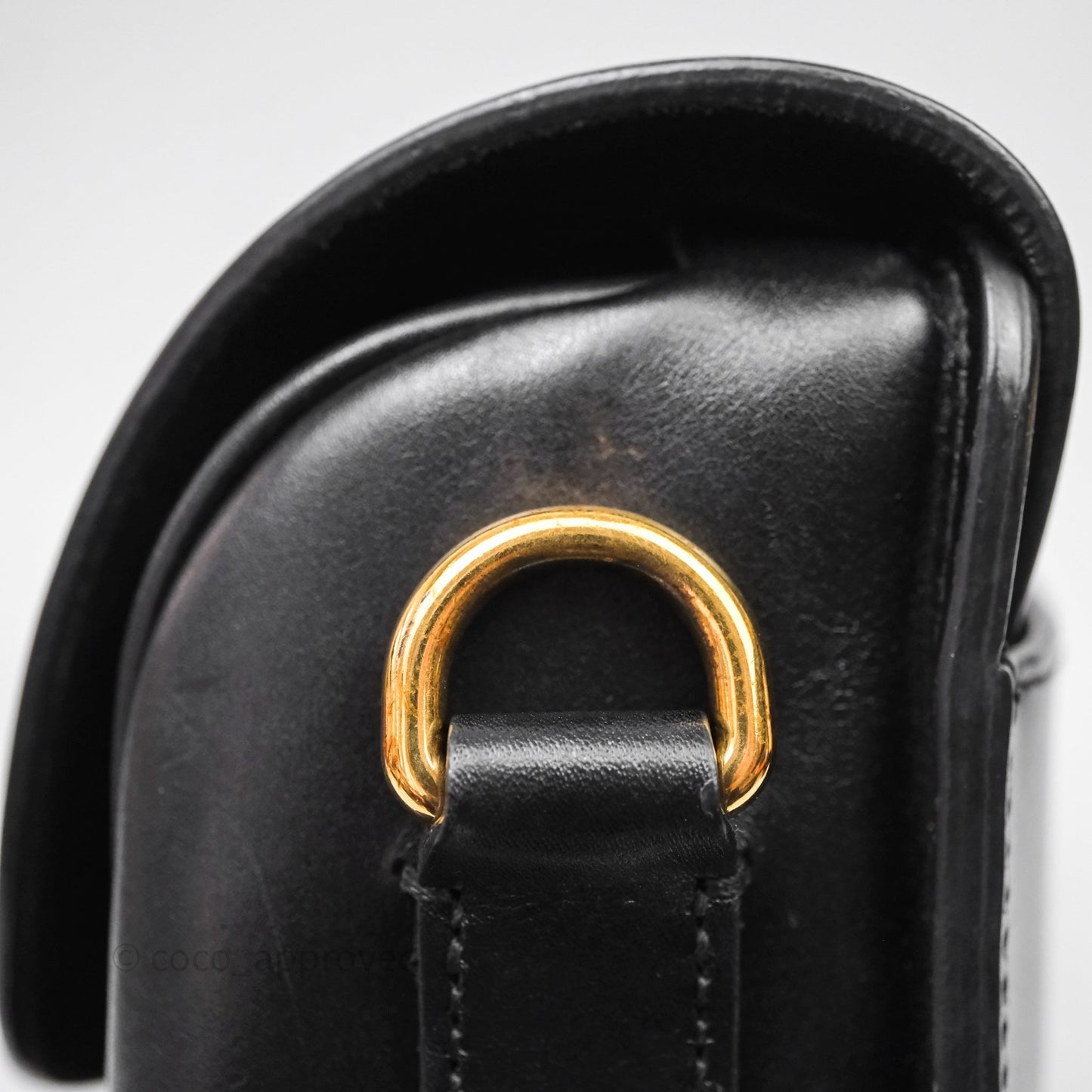 Christian Dior Medium Bobby Flap Black Box Calfskin
