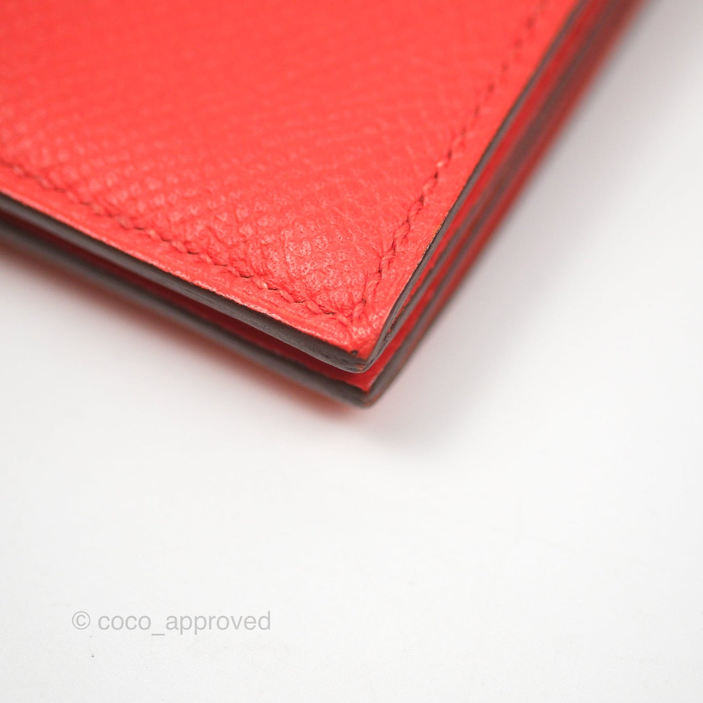 Hermès Bearn Card Holder Rose Jaipur T5 Epsom Palladium Hardware
