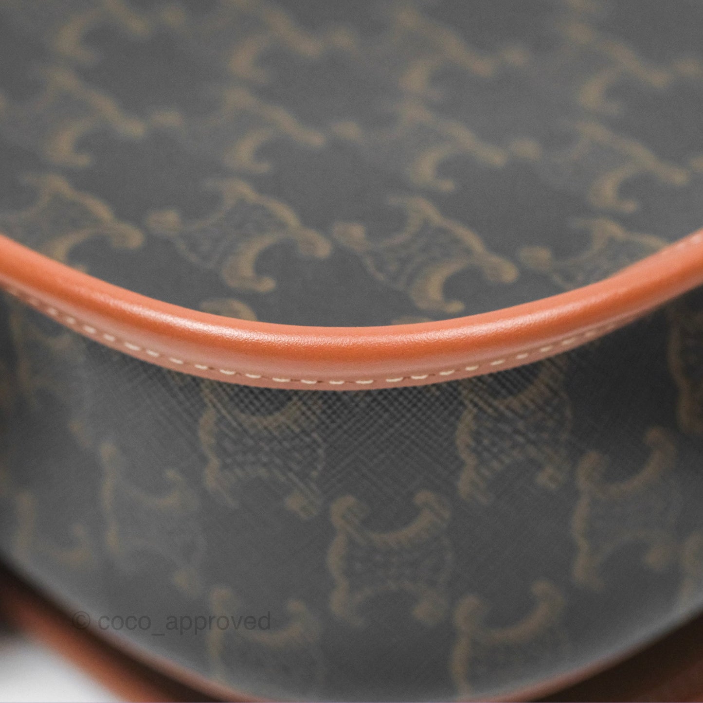Celine Medium Folco Bag Triomphe Canvas Tan