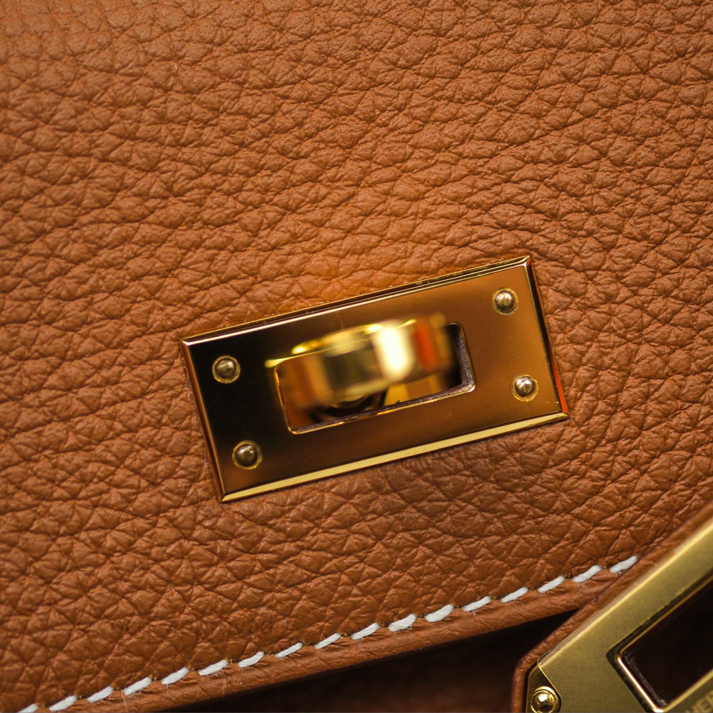 Hermès Retourne Kelly 25 Gold 37 Togo Gold Hardware